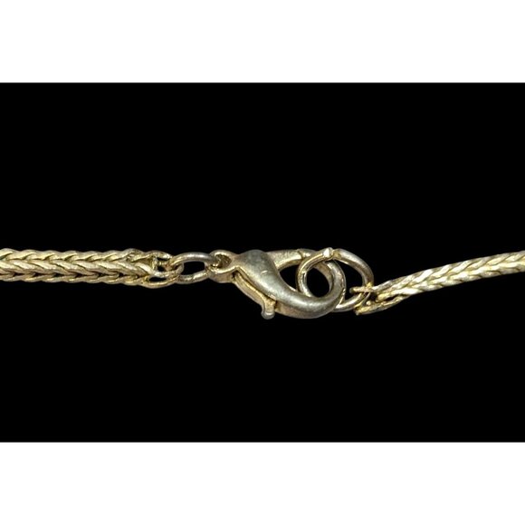Vintage Hollow Wheat Chain Gold Tone With Lobster Clasp - Picture 4 of 8